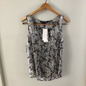 French connection NWT size 6 sequin top